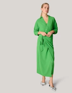Twist Midi Jurk Groen