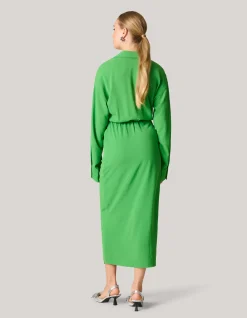 Twist Midi Jurk Groen