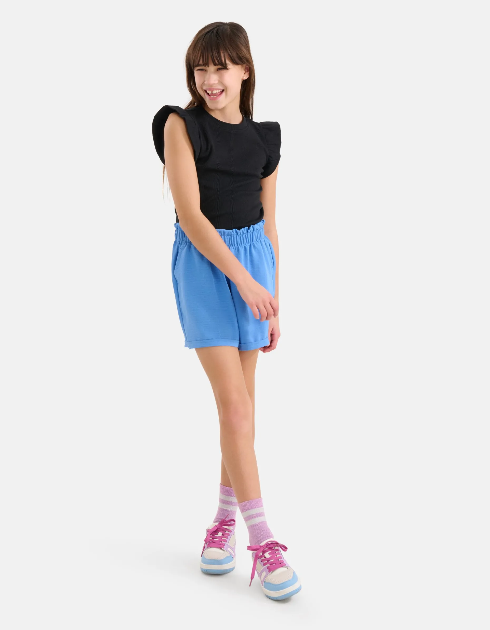 Twist Short Blauw