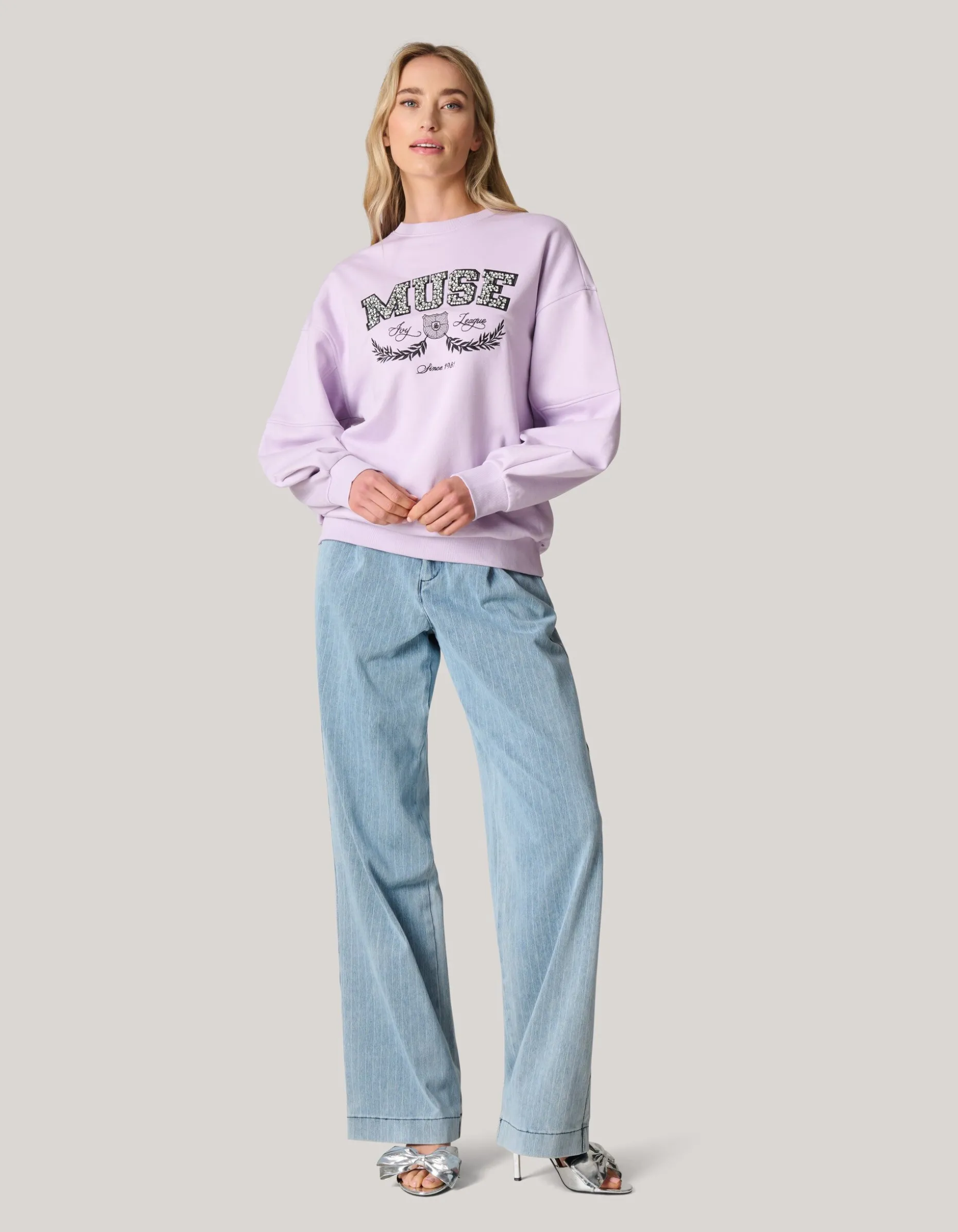 Varsity Sweater Paars