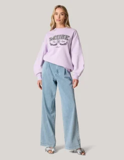 Varsity Sweater Paars