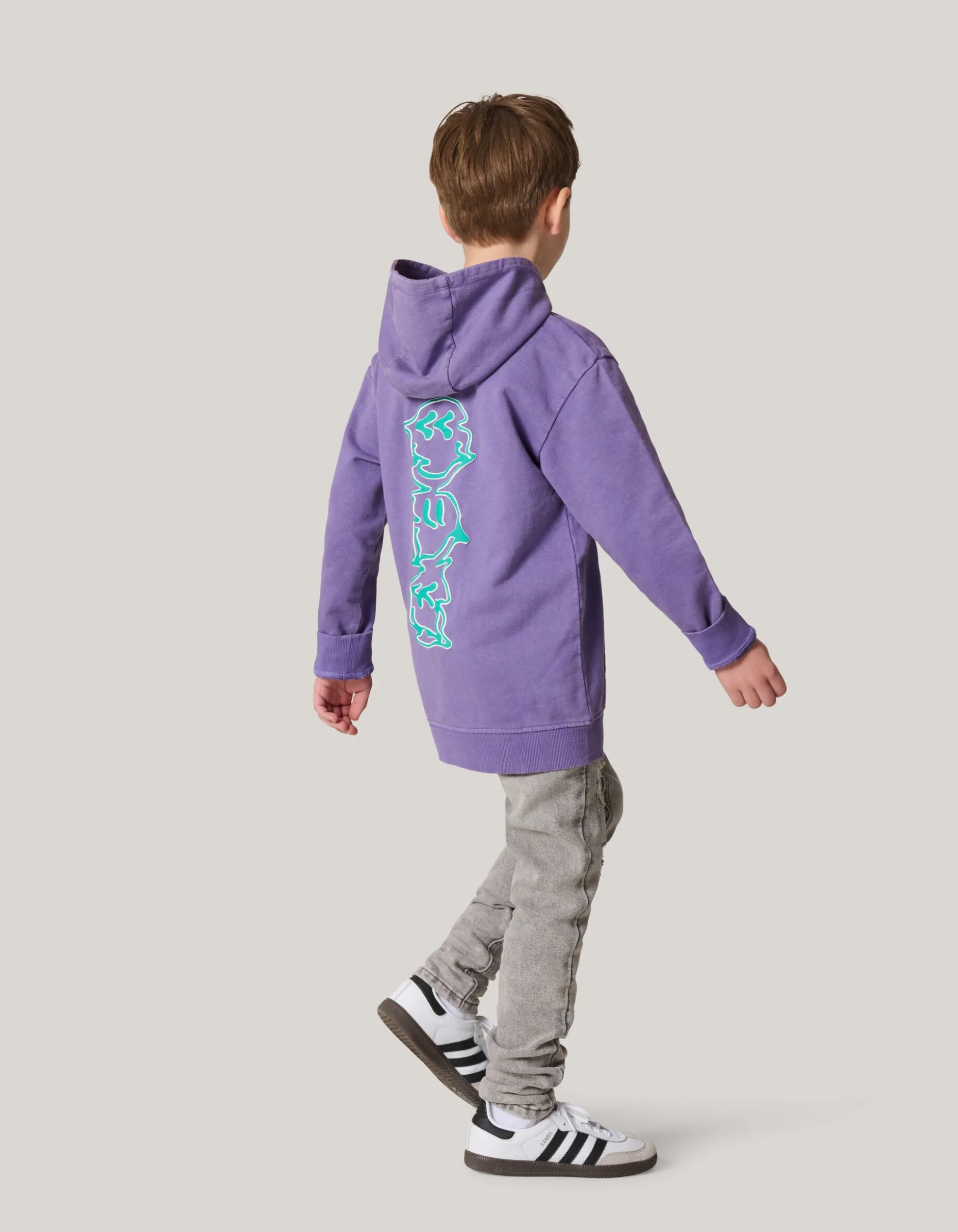 Washed Hoodie Paars