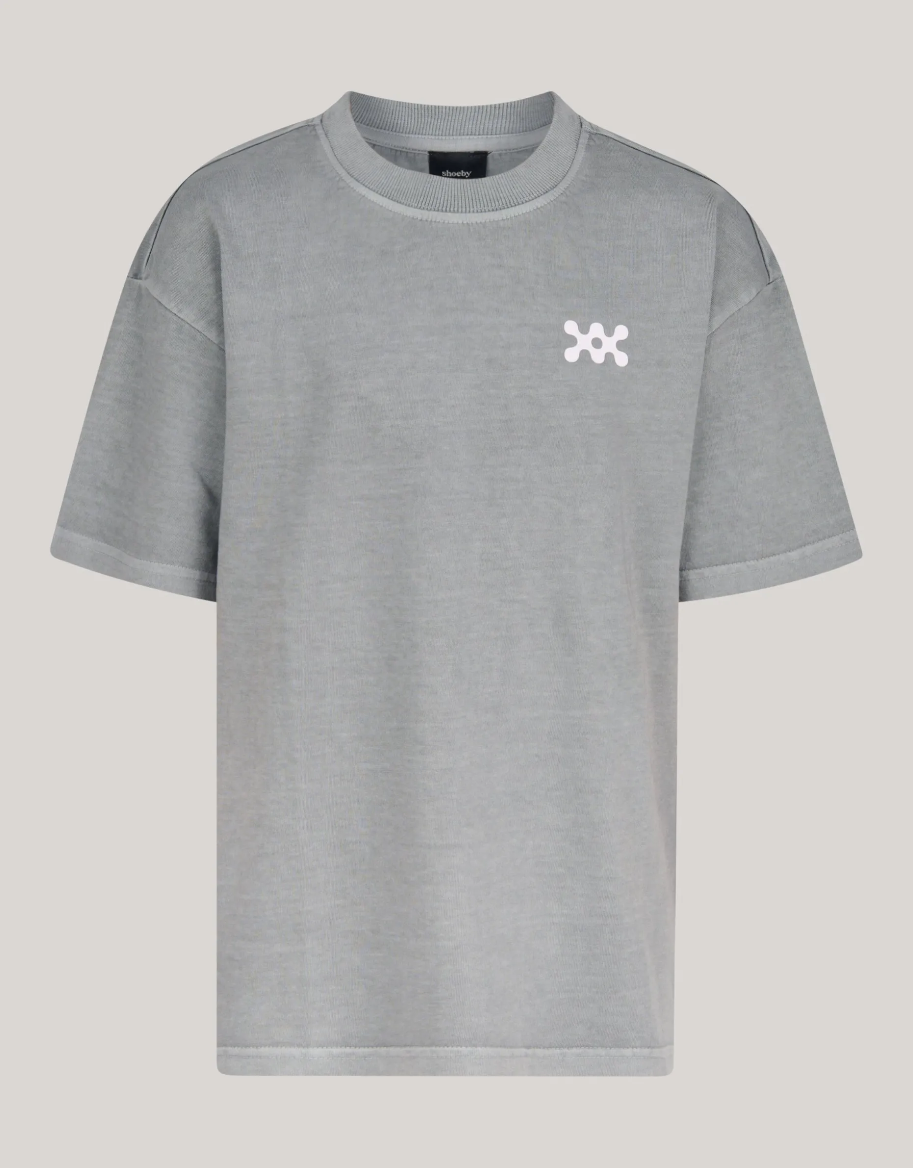 Washed Logo T-shirt Donkergrijs