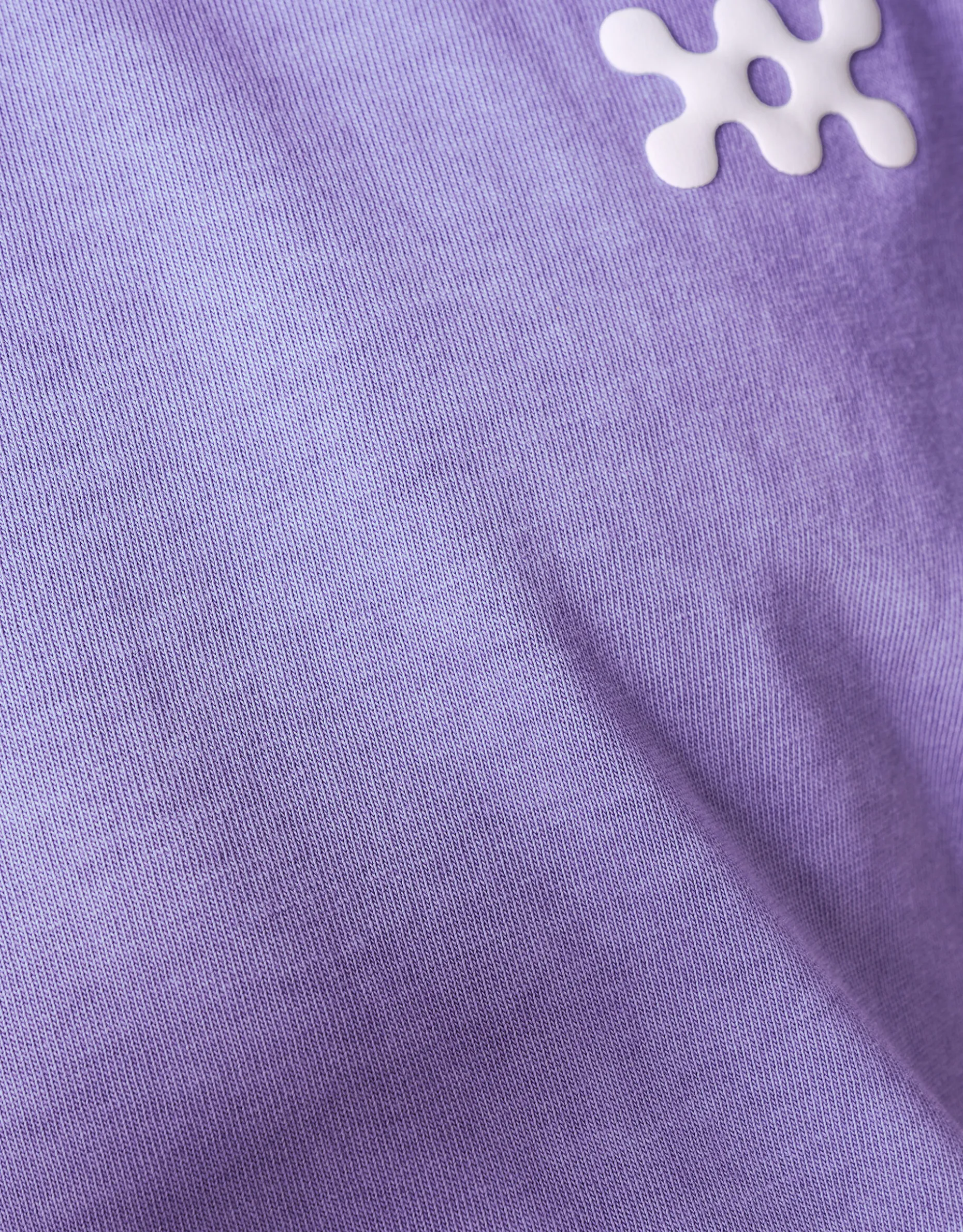 Washed Logo T-shirt Paars