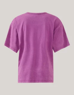 Washed Logo T-shirt Roze