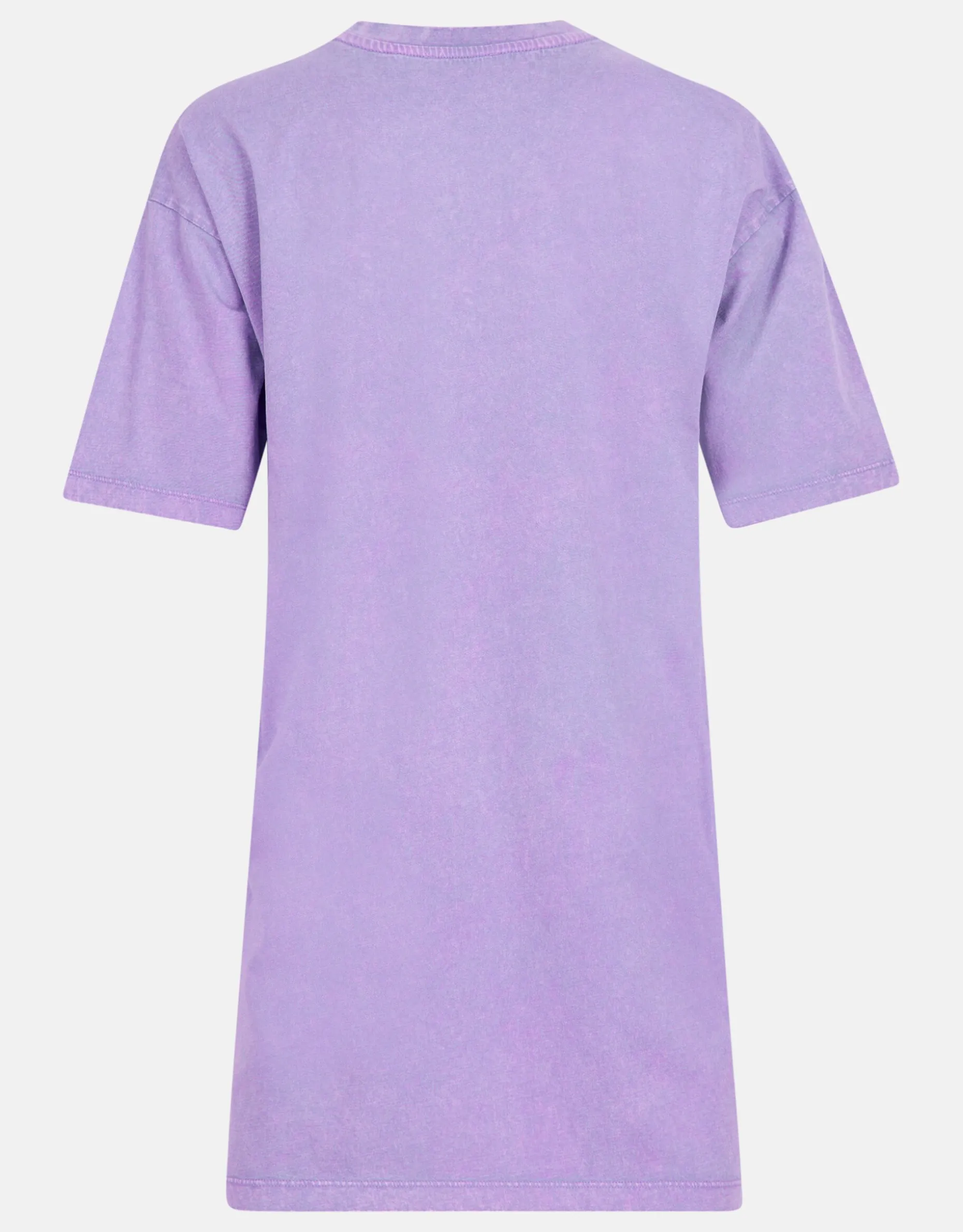 Washed T-shirt Jurk Lichtpaars