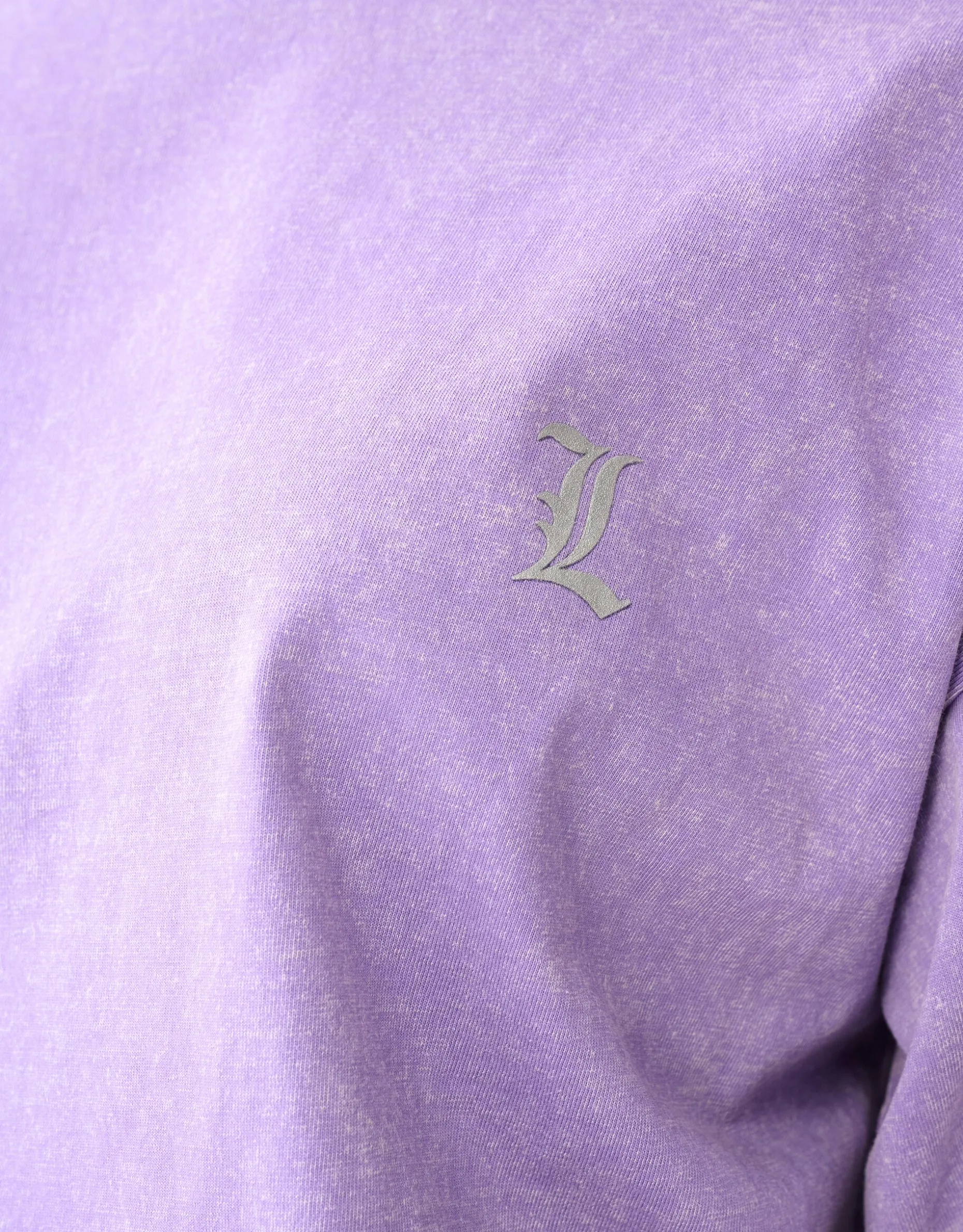 Washed T-shirt Lichtpaars By Lizzy