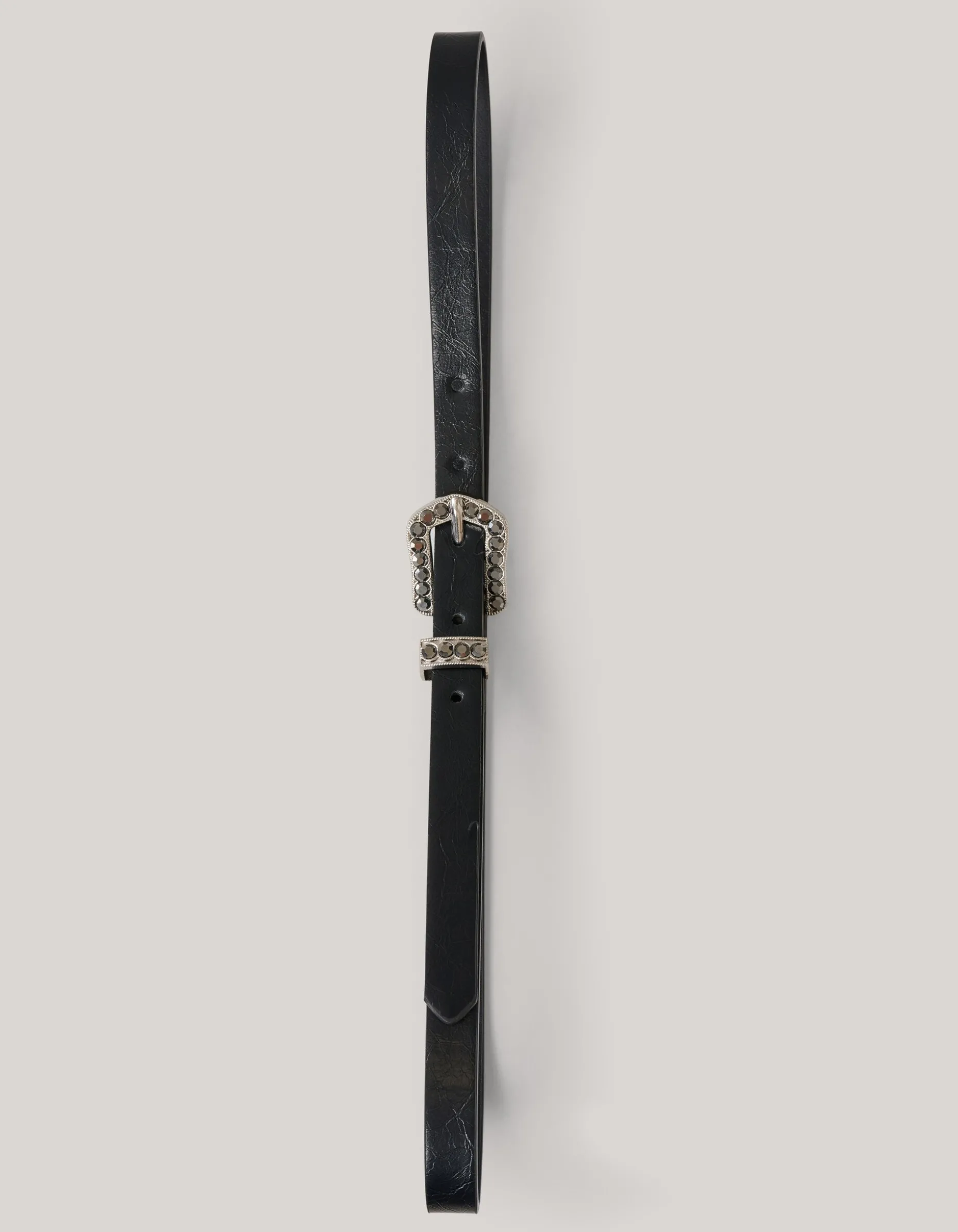 Western Strass Riem Zwart