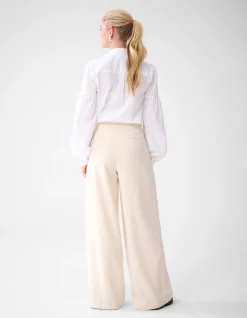 Wide Leg Broek Gebroken Wit By Lonneke