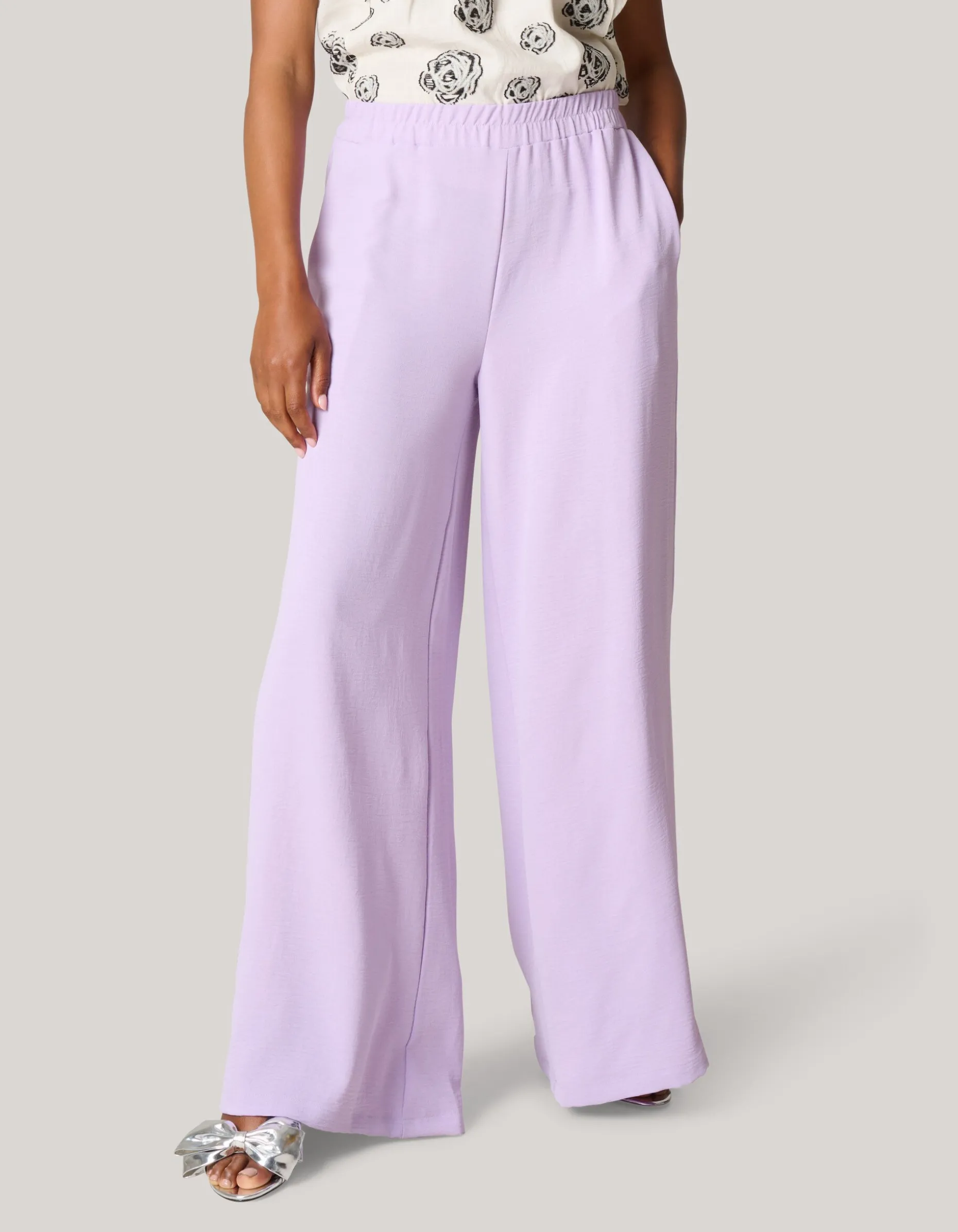 Wide Leg Broek Lichtpaars
