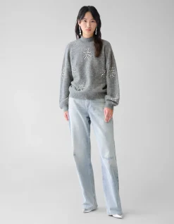 Wide Leg Fit Jeans Bleached By Fred