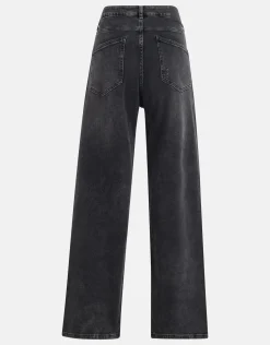 Wide Leg Jeans Donkergrijs By Fred