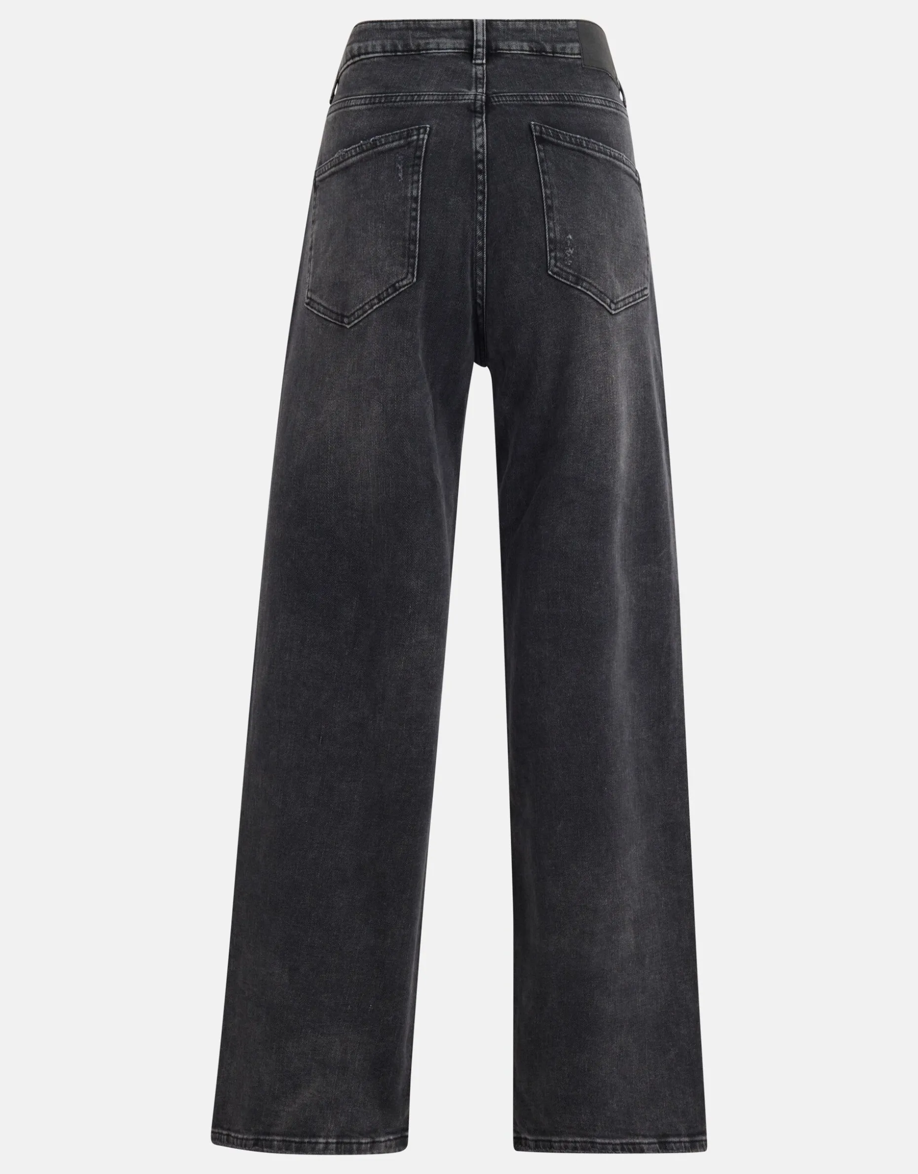 Wide Leg Jeans Donkergrijs By Fred