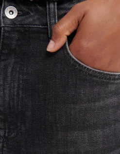 Wide Leg Jeans Donkergrijs By Fred