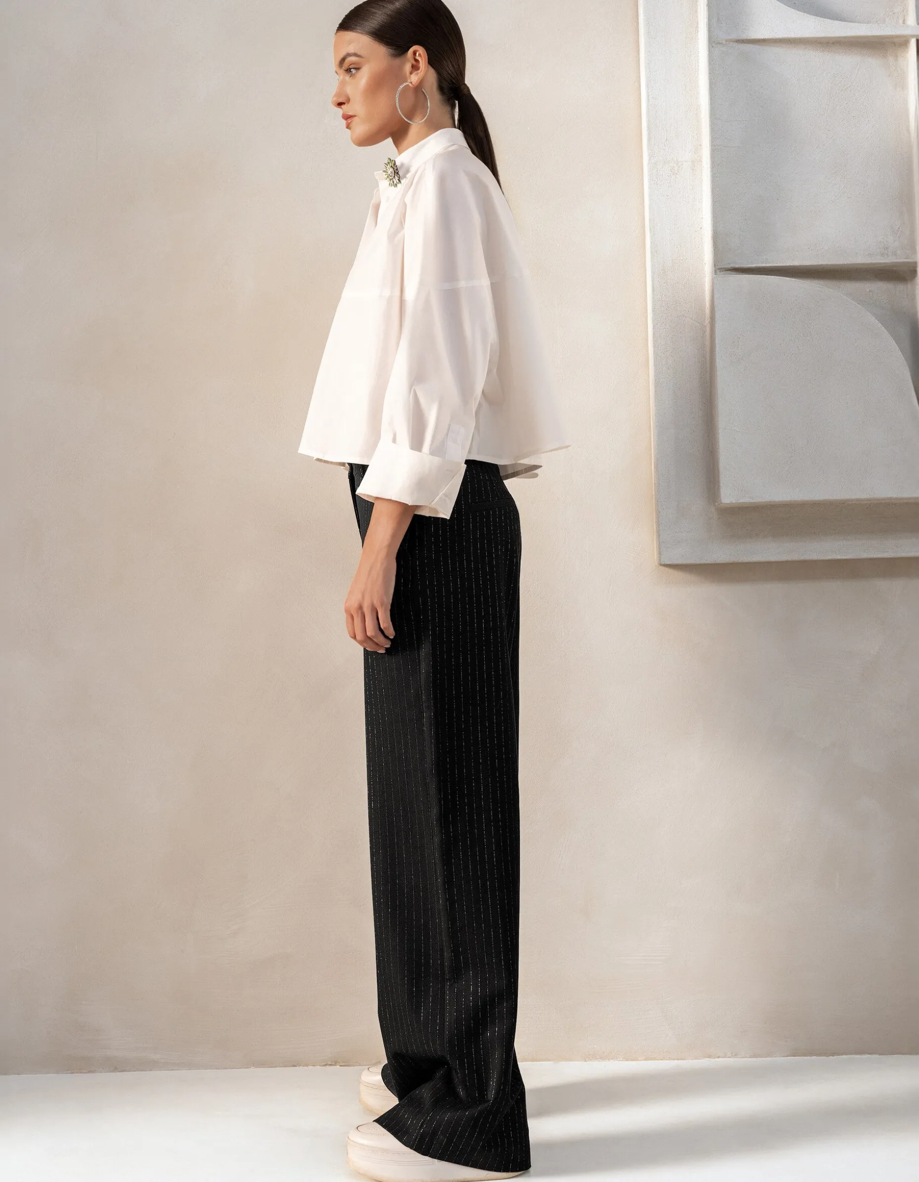 Wijde Blouse Wit By Mieke