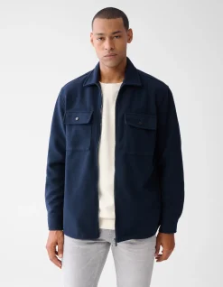 Zip Overshirt Donkerblauw