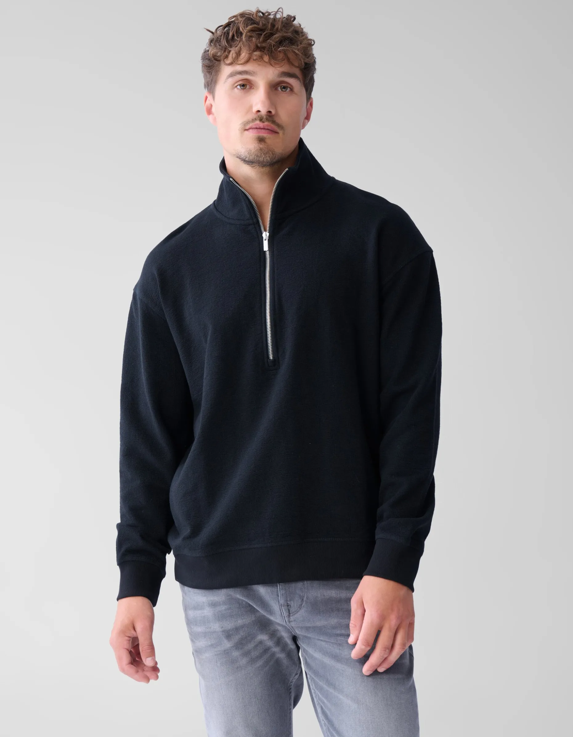 Zipper Sweater Zwart
